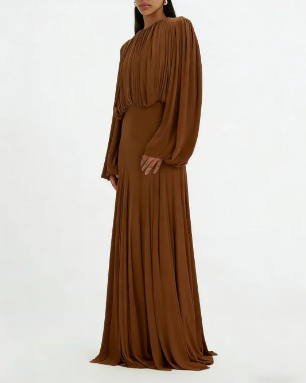 שמלת מקסי-ריילי