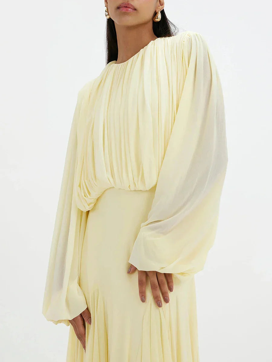 שמלת מקסי-ריילי