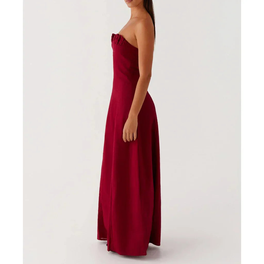 BLOSSOM BREEZE – שמלת סטרפלס