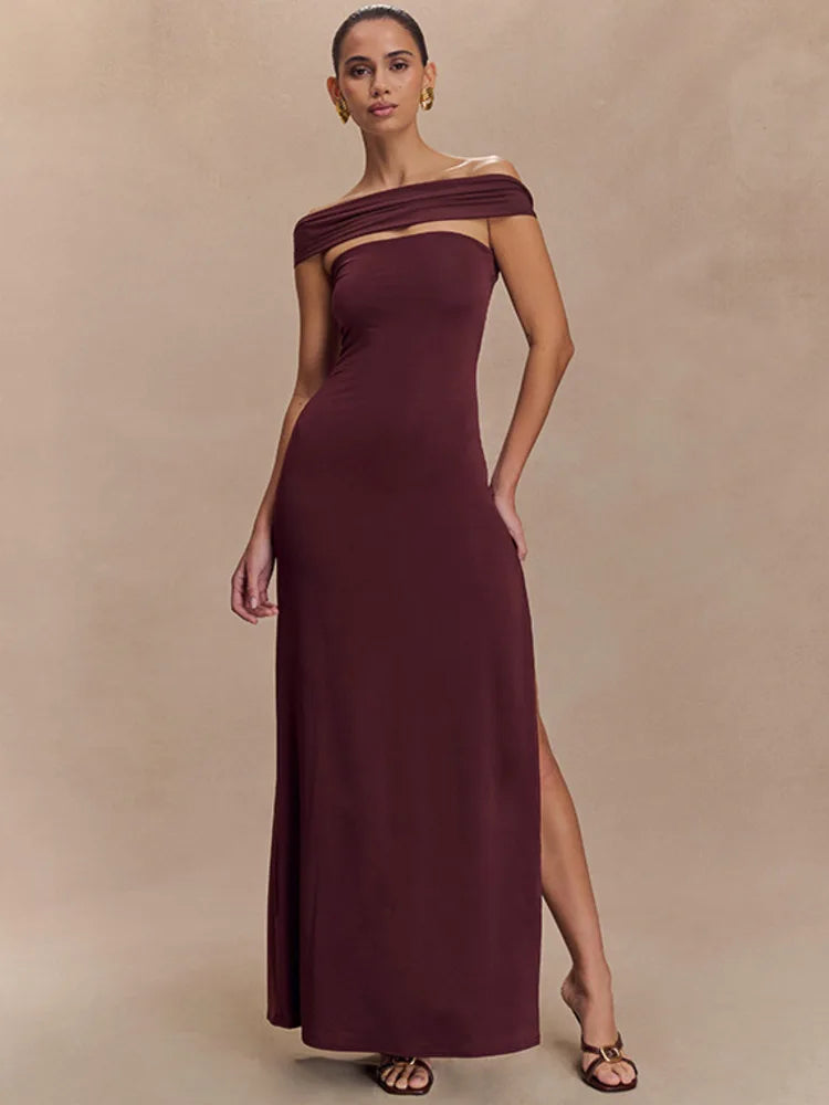 שמלת מקסי-ריף