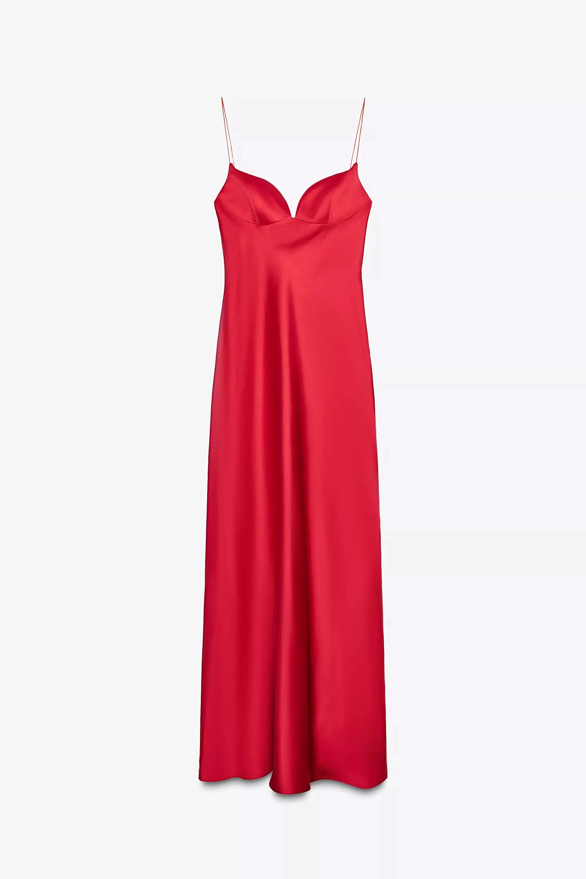 שמלת סאטן-סיאנה