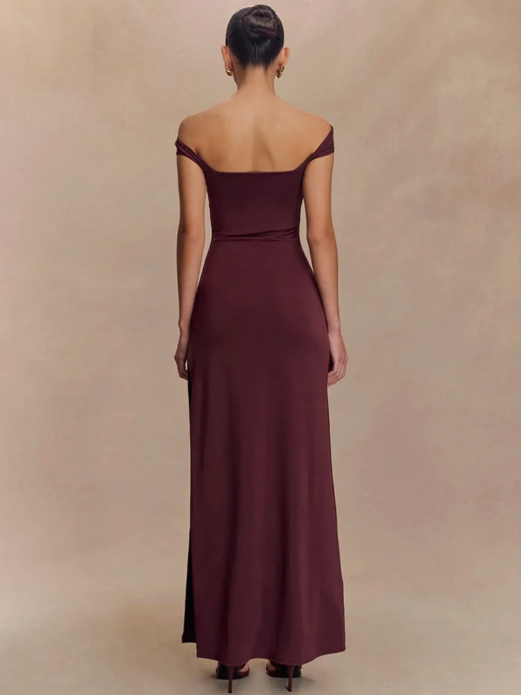 שמלת מקסי-ריף