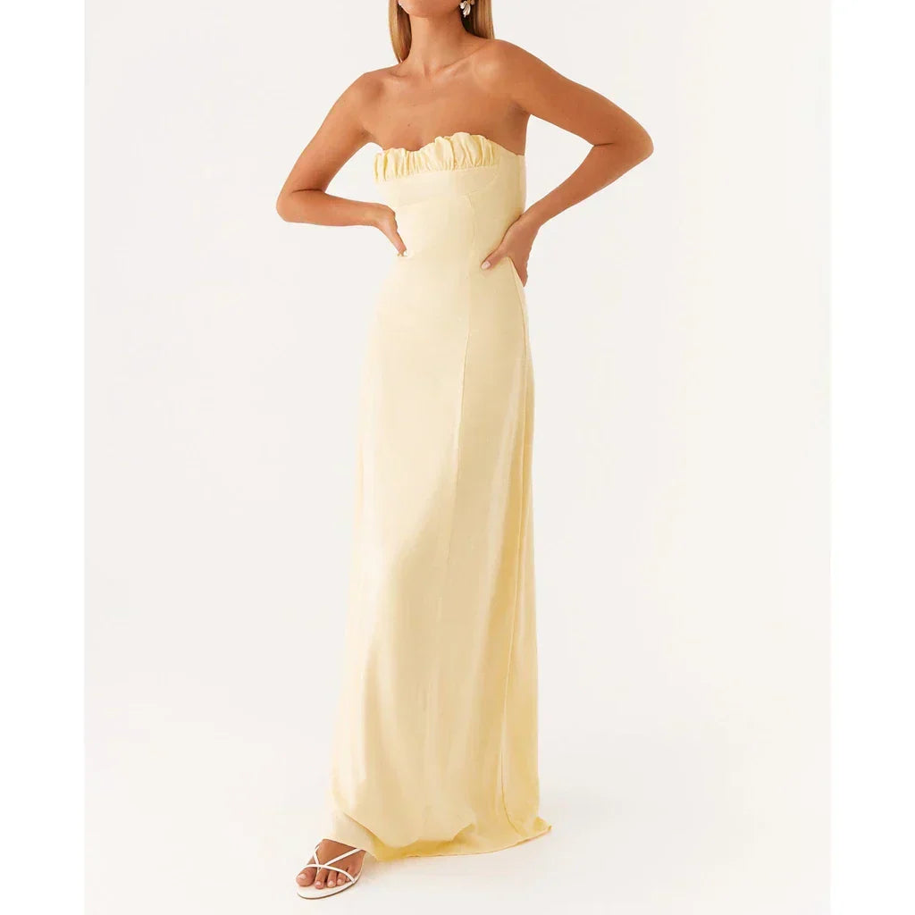 BLOSSOM BREEZE – שמלת סטרפלס