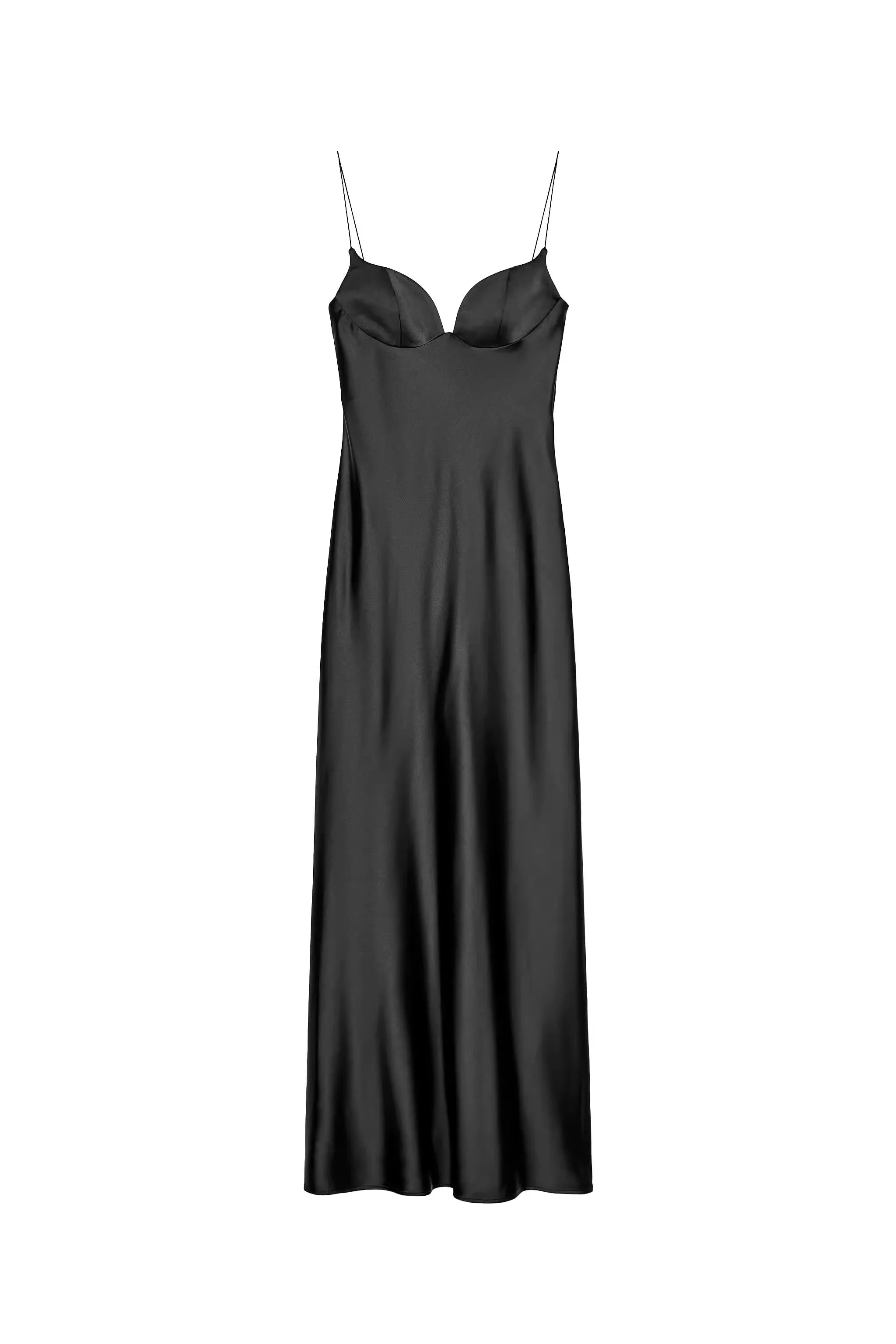 שמלת סאטן-סיאנה